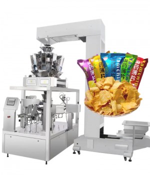 Nitrogen Flushed Premade Pouch Packaging Machine for Crunchy Snacks